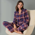 Produktbild für 'Klassischer Karo-Pyjama aus kuscheligem Flanell'