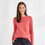 Produktbild für 'Kombishirt Terracotta zur Bio-Baumwoll Mix & Match Kollektion, Nachtwäsche, Pyjama, Schlafbekleidung, Loungewear, Schlafshirt'