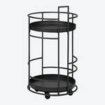 Produktbild fr 'Kompakter Lambert Designer-Barwagen Tokyo - Schwarz,  44,5 x 79,5 cm hoch'
