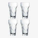 Produktbild für 'Longdrink- und Wasserglas: Elegante Facetten Optik, robust und hochwertig'