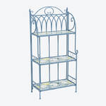 Produktbild f�r 'Mediterranes Eisenregal: Kompakt und platzsparend'