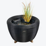 Produktbild f�r 'Mini-Teich im Korbdesign f�r Balkon, Terrasse und Garten'