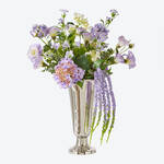 Produktbild für 'Modern gebundenes Bouquet mit fliederfarbenen Blühern, Blumenstrauß, Künstliche Blumen'