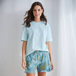 Produktbild für 'Modische Mix & Match Damen-Shorts mit Korallenprint'
