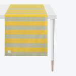 Produktbild fr 'Outdoor-Tischlufer mit Fleckschutz - Gelb gestreift'