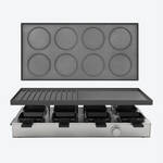 Produktbild fr 'Raclette-Grill mit Wendeplatte - fr Raclette, Grillen, Mini-Pizza, Pancakes'
