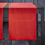 Produktbild fr 'Roter Basic-Tischlufer aus reinem Leinen'