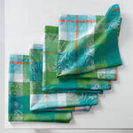 Produktbild fr 'Servietten: Fleckabweisende Jacquard- Tischwsche mit passenden Sommertextilien in sonnigem Madraskaro'