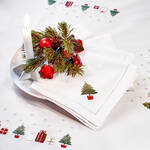 Produktbild für 'Servietten: Handgestickte Weihnachtstischwäsche Geschenke'