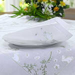 Produktbild fr 'Servietten: Handstickereien zieren feine Hschen-Hohlsaum-Tischwsche'