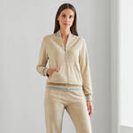Produktbild für 'Sportiver Wellness-Anzug aus weichem Nicki-Stoff, Nachtwäsche, Pyjama, Schlafbekleidung, Loungewear, Nachthemd, Schlafanzug'