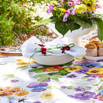 Produktbild fr 'Strapazierfhige Leinen-Servietten ergnzen farbenprchtige Tischwsche'