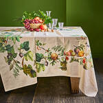 Produktbild fr 'Tischdecke, Halbleinen - dekoratives Fruchtmotiv, 50 % Leinen, 50 % Baumwolle, 3 Gren, Made in France'