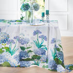 Produktbild fr 'Tischdecke blaue Hortensien 3 Formate - Leinen-Baumwoll-Gewebe, made in France'