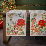 Produktbild fr 'Tischlufer aus Leinen Weihnachtsleckereien - 100 % Leinen, 45/170 cm'