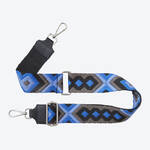 Produktbild für 'Web-Taschenband Folklore Schwarz/Royalblau zum Austauschen'