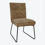 Produktbild f�r 'Weich gepolsterter Kufen-Stuhl City&nbsp;in Leinen-Optik'