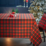 Produktbild fr 'Weihnachtliche Tischdecke mit Schottenkaro'