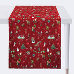 Produktbild für 'Weihnachts-Tischläufer im nostalgisch-modernen Look, Tischdecke, Tischtuch'