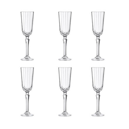 Produktbild für ' Champagnerflöte-Kristallgläser im Art Deco Design'