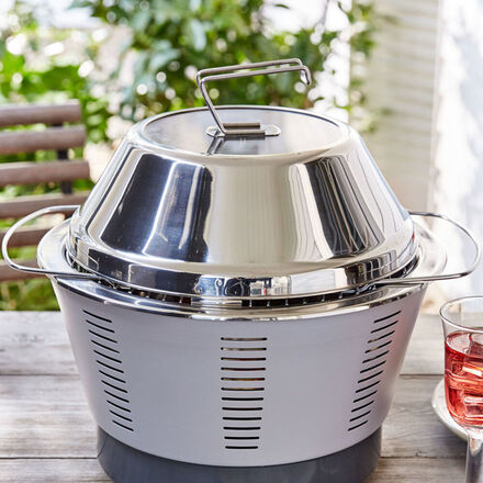 Produktbild für '  Sichtfenster Grillhaube zu Holzkohle Tischgrill'