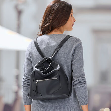 Produktbild f�r '2-in-1-Damen-Handtasche und -Rucksack - Leder, 31/12/28 cm (B/T/H)'