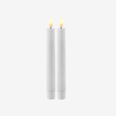 Produktbild für '2er-Set Echtwachs LED-Stabkerzen, 20 cm hoch'