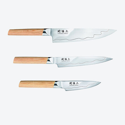 Produktbild für '3-tlg. Messerset: Japanische Messertradition im Hightech-Schmiedeverfahren'