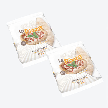 Produktbild für '4er-Set Italienischer Pizzaboden - einfach belegen und minutenschnell backen'