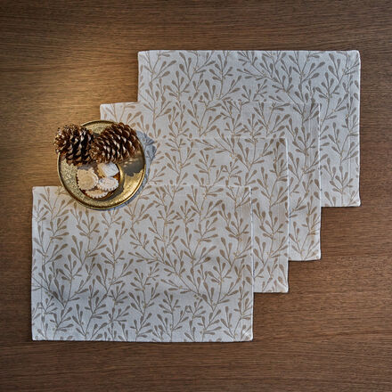 Produktbild fr '4er-Set Jacquard-Tischsets mit Glanzeffekt - 35 x 50 cm'