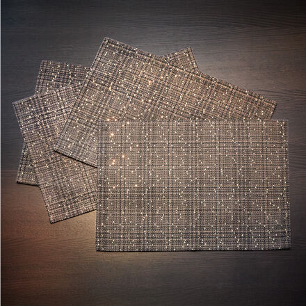 Produktbild fr '4er-Set festlich glitzernde Jacquard-Sets mit Pailletten - 35/50 cm'