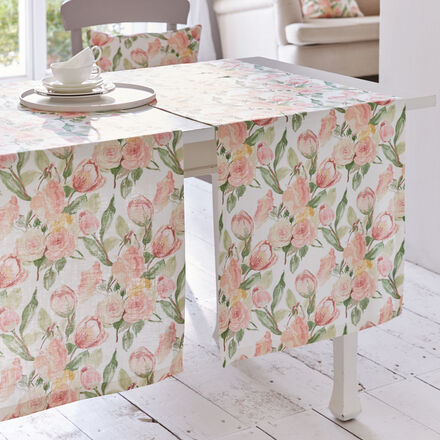 Produktbild für 'Aparter Tischläufer mit Allover-Tulpenmotiv'