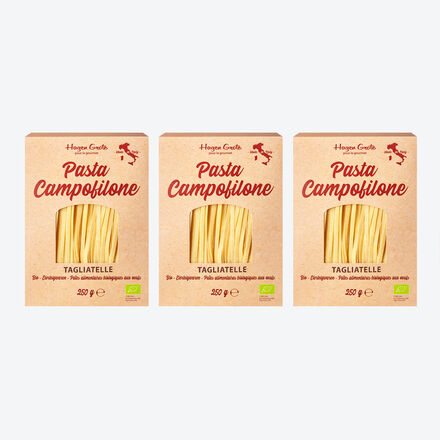 Produktbild für 'BIO-Pasta Campofilone: Gourmet Eier-Tagliatelle'