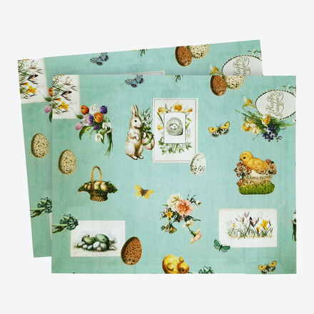 Produktbild fr 'Bunte Oster-Tischsets mit nostalgischen Frhlings-Sujets'