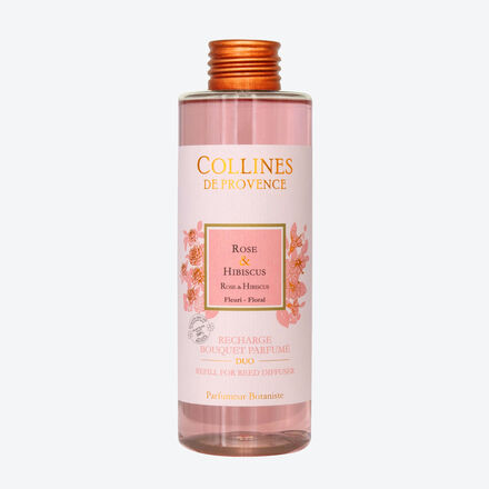 Produktbild f�r 'Collines de Provence Nachf�ller f�r Duft-Diffuser Rose & Hibiskus, 200 ml'