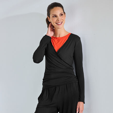 Produktbild für 'Dehnbare Yoga-Wickeljacke'