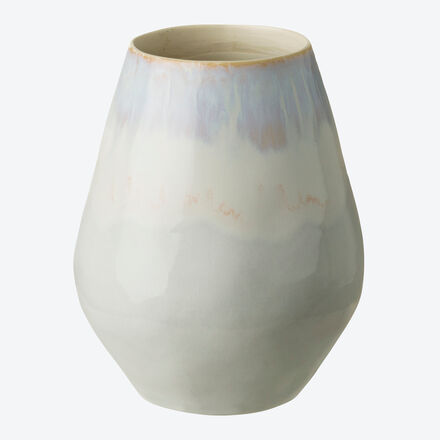 Produktbild für 'Dekoratives Fayence-Blumenvase aus portugiesischer Manufaktur'