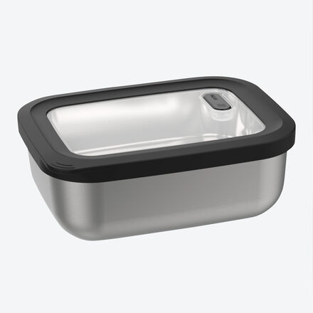 Produktbild fr 'Edelstahl Vorratsdose mit Deckelventil – rechteckig'