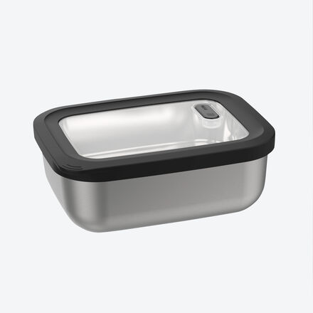 Produktbild fr 'Edelstahl Vorratsdose mit Deckelventil – rechteckig'