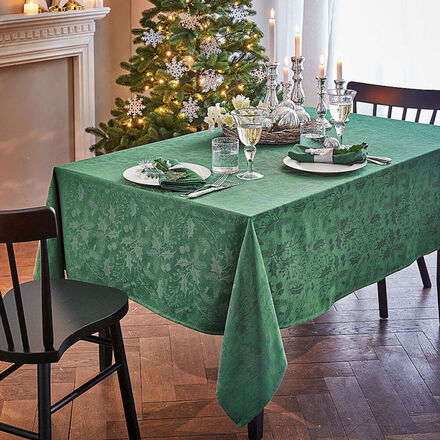 Produktbild für 'Edle Weihnachtstischwäsche und 4 Servietten: Winterwald-Impressionen der Künstlerin Elisa Cachero'