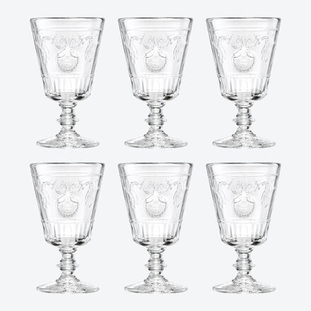 Produktbild für 'Elegant verspielte große Weingläser in robuster Qualität'