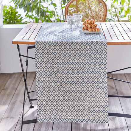 Produktbild für 'Elegante Jacquard-Tischläufer im grafischen Stil'