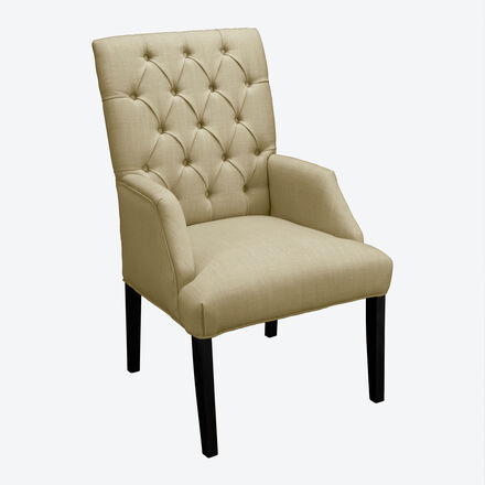 Produktbild fr 'Eleganter Chesterfield Armlehnstuhl Home in Stoffvariante Velours'