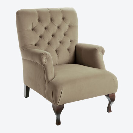 Produktbild für 'Eleganter Lieblingssessel in zeitloser Chesterfield-Optik'