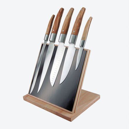 Produktbild fr 'Ensemble de couteaux Laguiole 3 pices - Santoku,  trancher &  jambon'