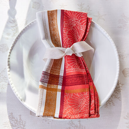 Produktbild für 'Fantasievolle Jacquard-Servietten Ozean'