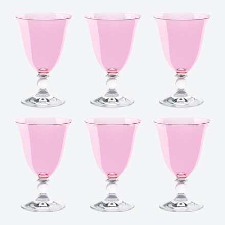 Produktbild für 'Farbige Kristall-Wassergläser in exquisiter Tulpenform'