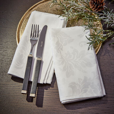 Produktbild für 'Feine, jacquardgewebte Servietten mit floralem Motiv, Tischdecke, Tafeldecke, Tischläufer, Tischsets'