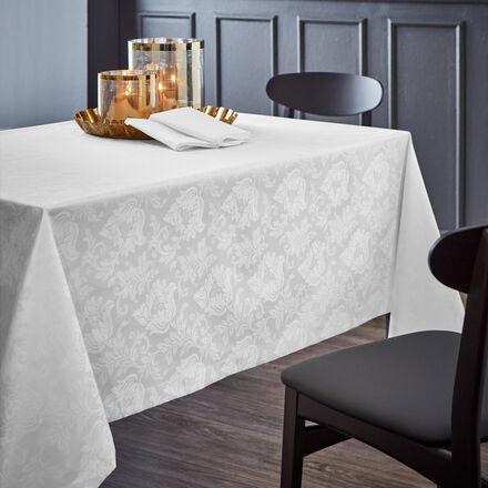 Produktbild für 'Feine, jacquardgewebte Tischdecke mit floralem Motiv, Tischdecke, Tafeldecke, Tischläufer, Servietten'