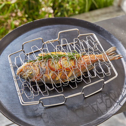 Produktbild für 'Fisch & Gemüsehalter: Empfindliches besser grillen'
